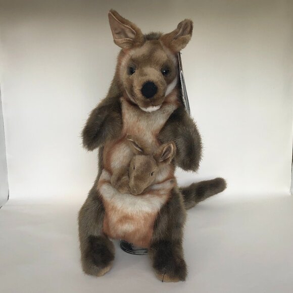 Hansa Plush New w/Tag Handcrafted Kangaroo Hand Puppet - Picture 6 of 16